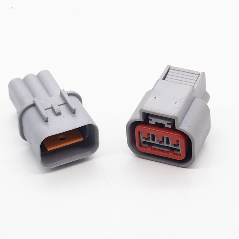 3孔防水接插件 汽车连接器 DJ70310Y-2.2-11/21 灰色插头 含端子